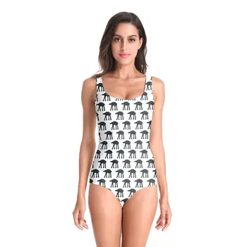 

New Sleeveless Swim Suit Sexy 3D Beach Style Suit Printed Girl Swimsuit One Piece Swimwear women Cosplay Funny