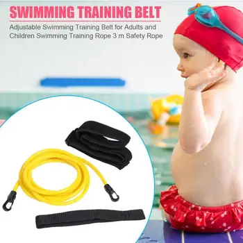 

Adjustable Swim Training Resistance Belt 3m Safety Rope Adult KidSwimming Bungee Exerciser Leash Mesh Pocket Swimming Pool TooL