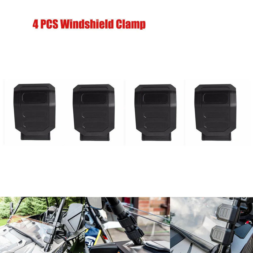  UTV 1 Set Universal Windshield Window HD Clamp for Can-Am Maverick 1000R for Honda Pioneer 500 700 