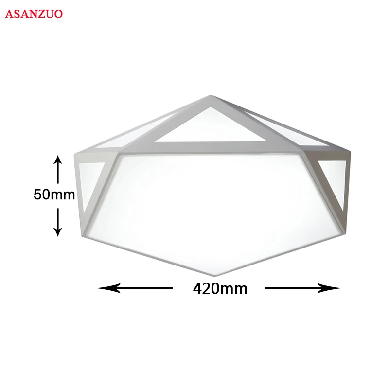Черный белый современный минимализм светодиодный потолочный светильник художественный креативный геометрический потолочный светильник для спальни гостиной