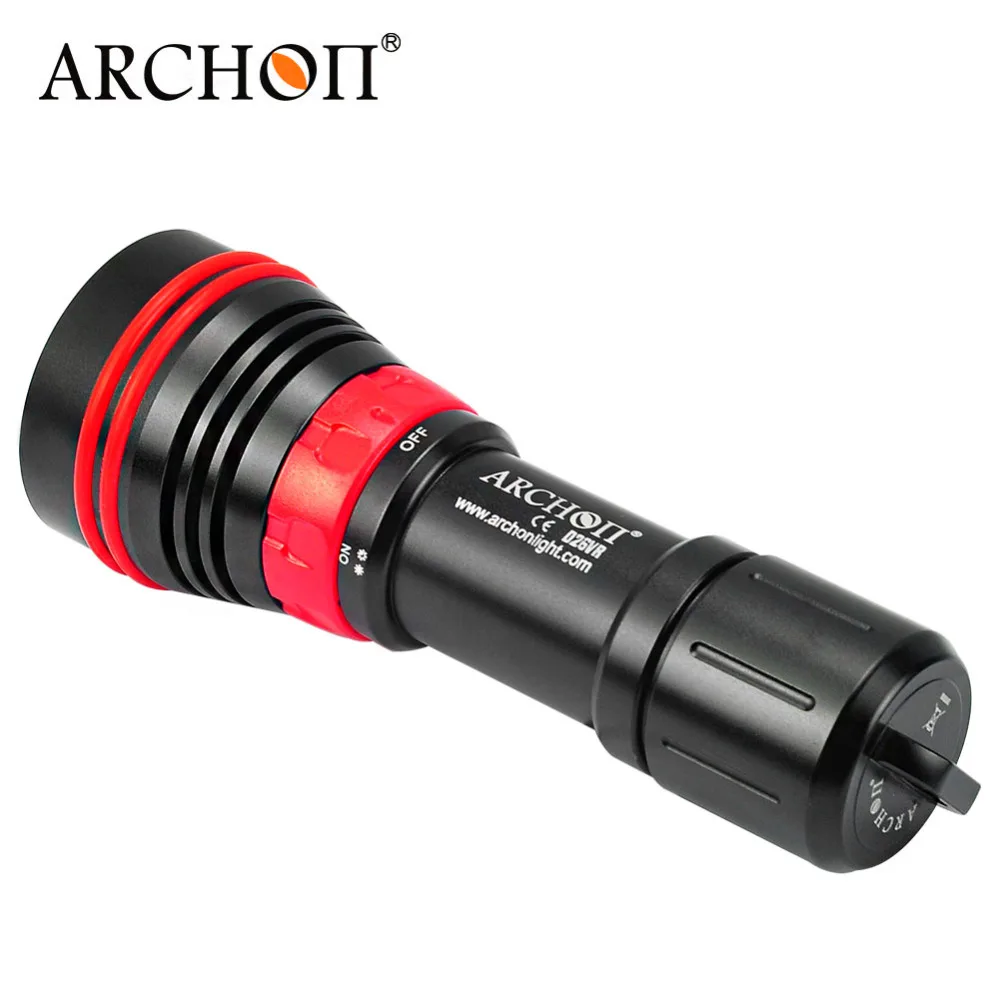 Светодиодный фонарик ARCHON D26VR W32VR для дайвинга белый красный свет видеосъемки