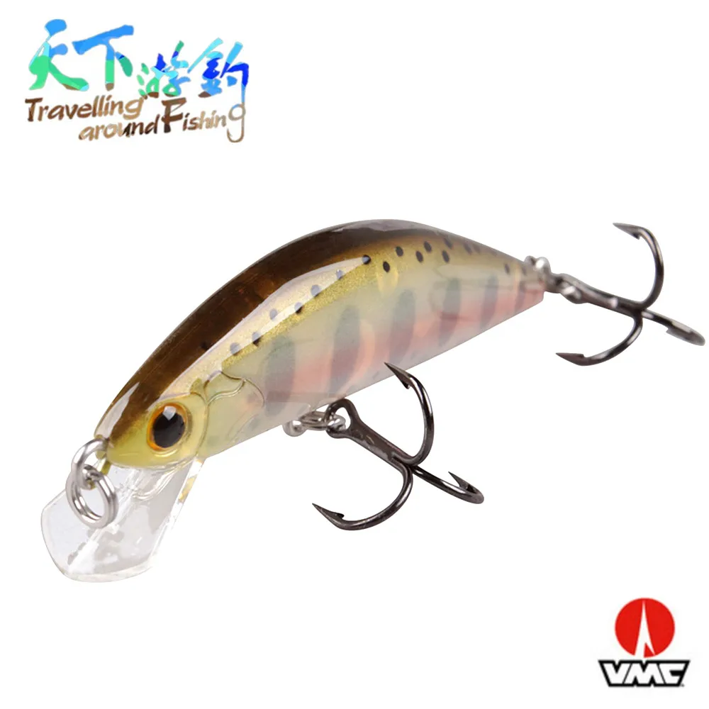 

TAF Mini Minnow Quality Professional Fishing Lure 5.5cm 4.6g Isca Artificial Hard Baits France VMC Hook Balance System Wobblers