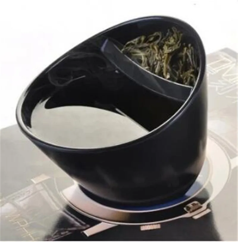 Teacup Creative Filter Plastic Tilt Tea Cup Tipping Teacup Personalized