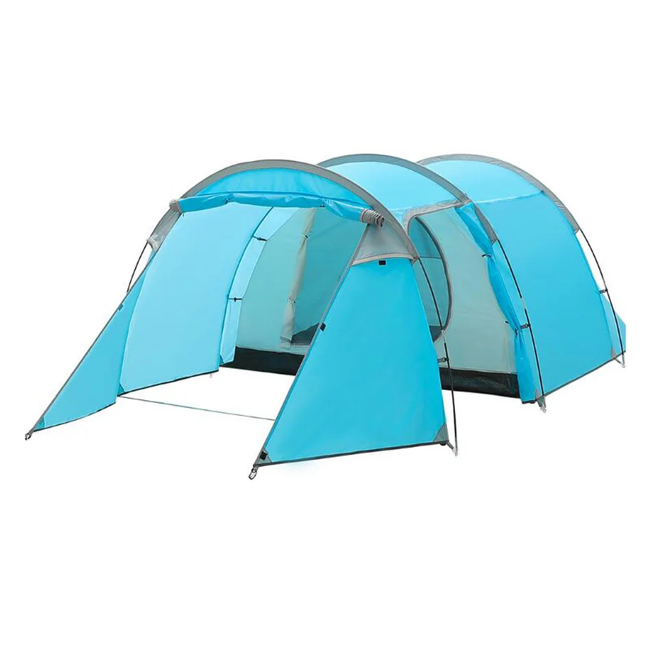 Ultralight Camping tent Waterproof 3-4 person Double Layer Tunnel tent Outdoor hiking climbing large space Beach tents
