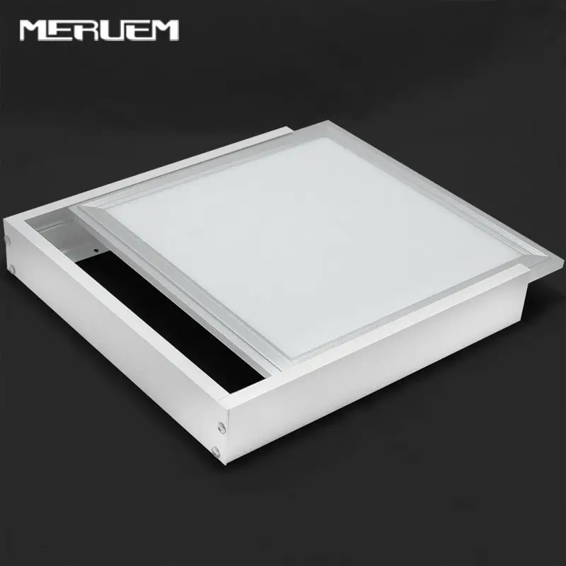 No Cut Ceiling! 2pcs Aluminum Surface Mounted Metal Structure Frame FOR led Panel 300*600 600*600 300*1200mm NOT Included Lamps