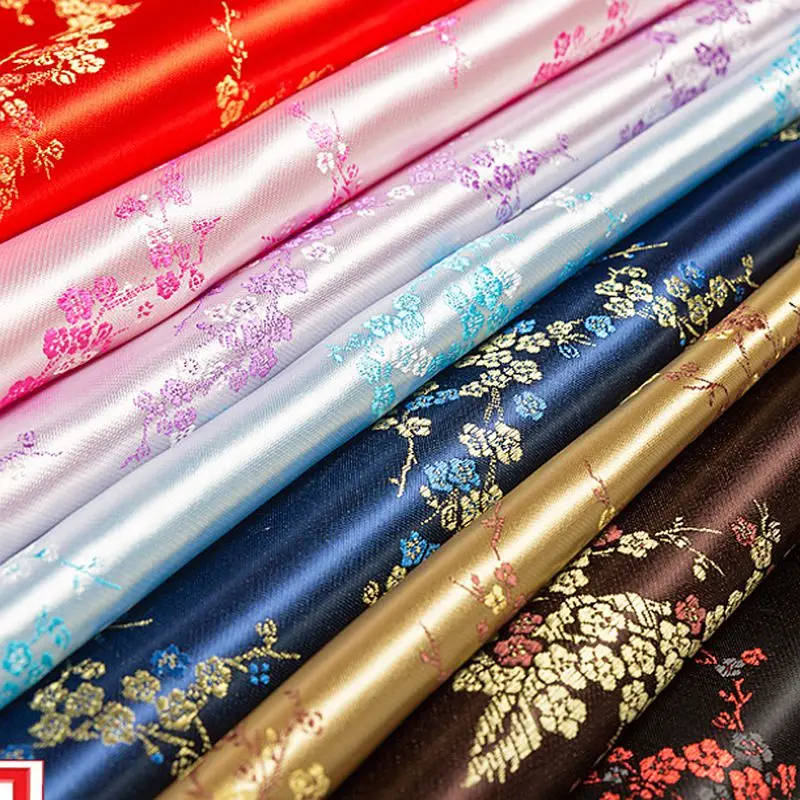 

vintage Fabric Chinese style brocade satin jacquard fabric for sewing Kimono cheongsam and bag hot sale TJ0243