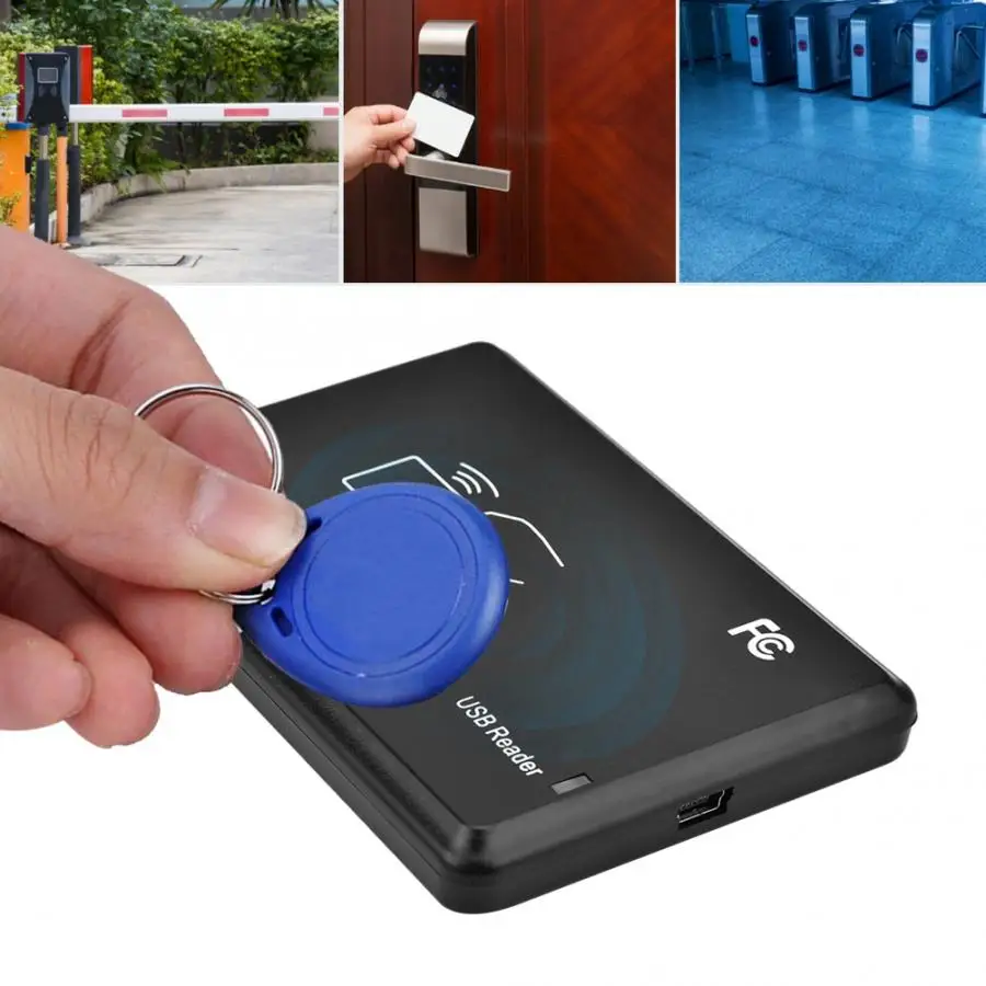 

Compatible with UHF 915+13.56Mhz USB Smart Card Reader with 5 IC Cards & 1 915 Card 2019 New