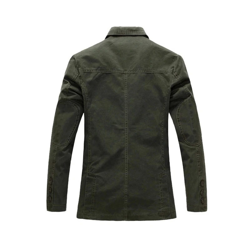 Algodão Primavera Outono Ternos Casacos Blazers Único