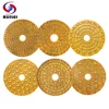 6PCS/Set 4 Inch Super Polishing Pads 100mm Hybrid Extra hard Material Wet Polishing Pad For Marble Granite Stone Fast Grinding