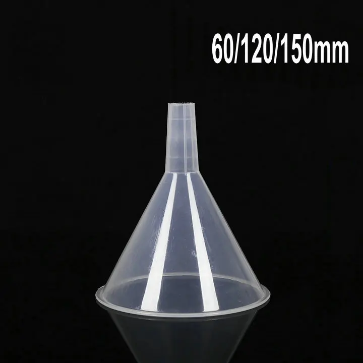 

10pcs/lot Diameter 60mm Clear White Plastic Filter Funnel, Plastic funnel with Short-neck for Laboratory