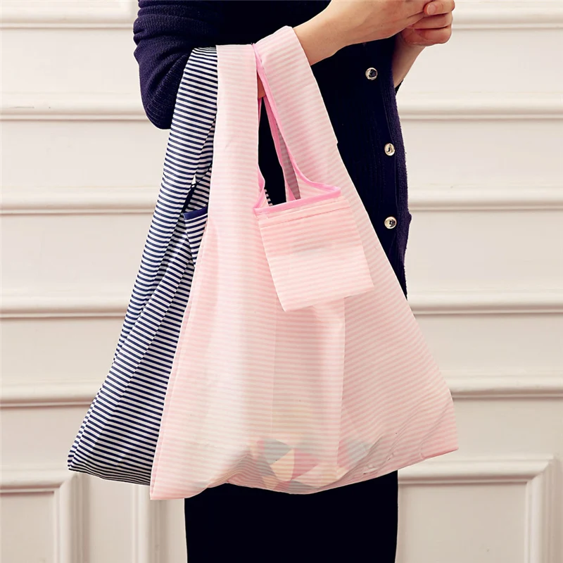 

1pc Foldable Recycle Shopping Bag Eco Modern Reusable Folding Shopping Bag Kitchen Fruit Vegetable Grocery Mesh