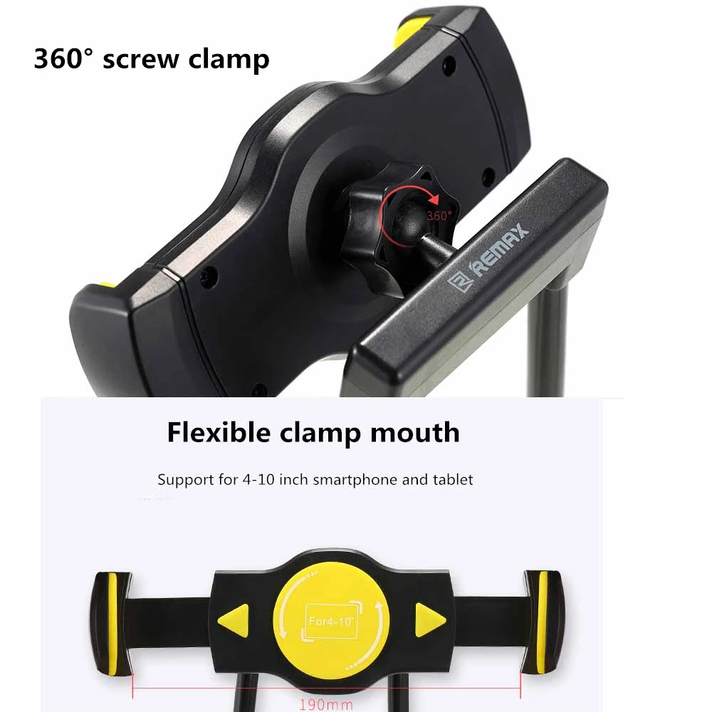  Remax Lazy Bracket Rotation Flexible Phone Holder 360 Degree Neck Hanging With Shcokproof Bubble Fo