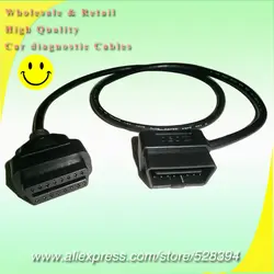 L локоть Угловые Угловой кабель OBD 2 16 иглы Булавки Elm327 Инструменты OBDII OBD2 удлинитель HK Глобальный бесплатная доставка Булавки g