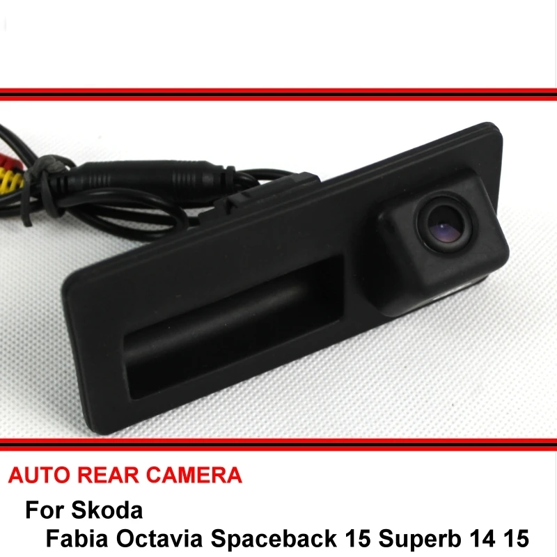 Для Skoda Fabia Octavia Spaceback 15 Superb 14 рукоятка багажника oem HD CCD парковочная камера заднего