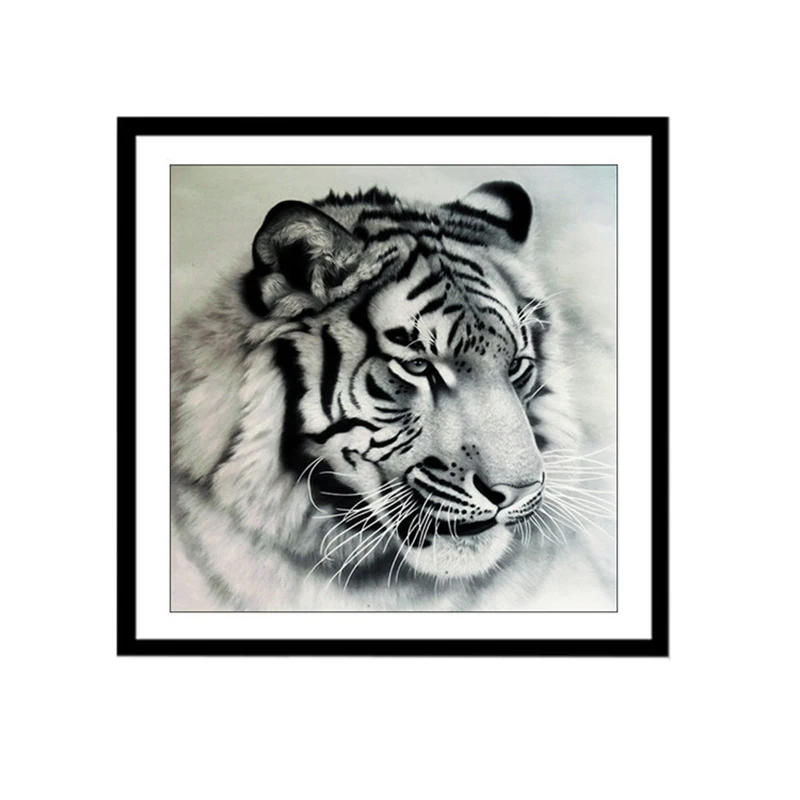 

Magic Fangyuan Drill 5D DIY Diamond Sketch "Tiger" Embroidery Cross Stitch Mosaic Diamond Painting Decorative Gifts