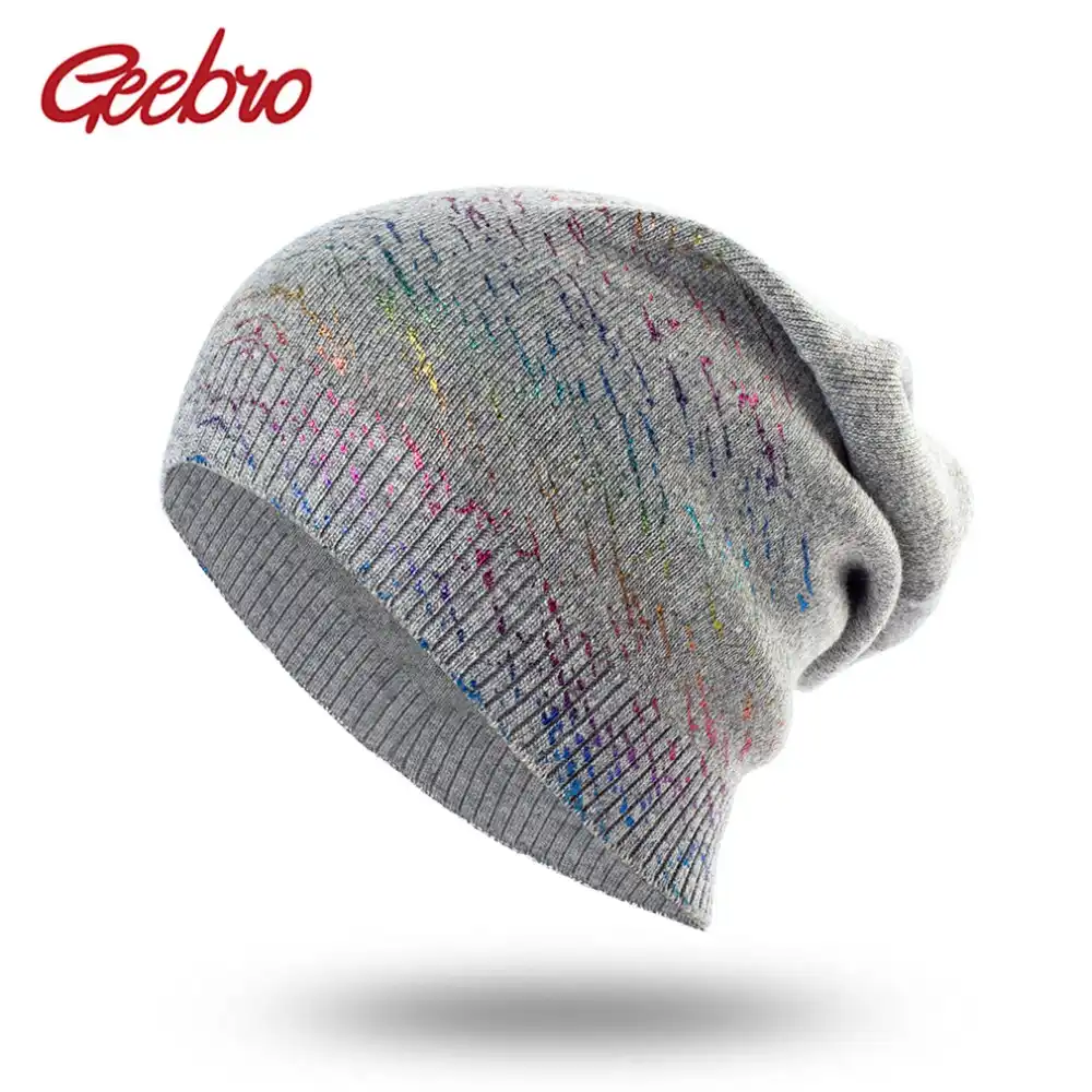 ladies cashmere beanie hats