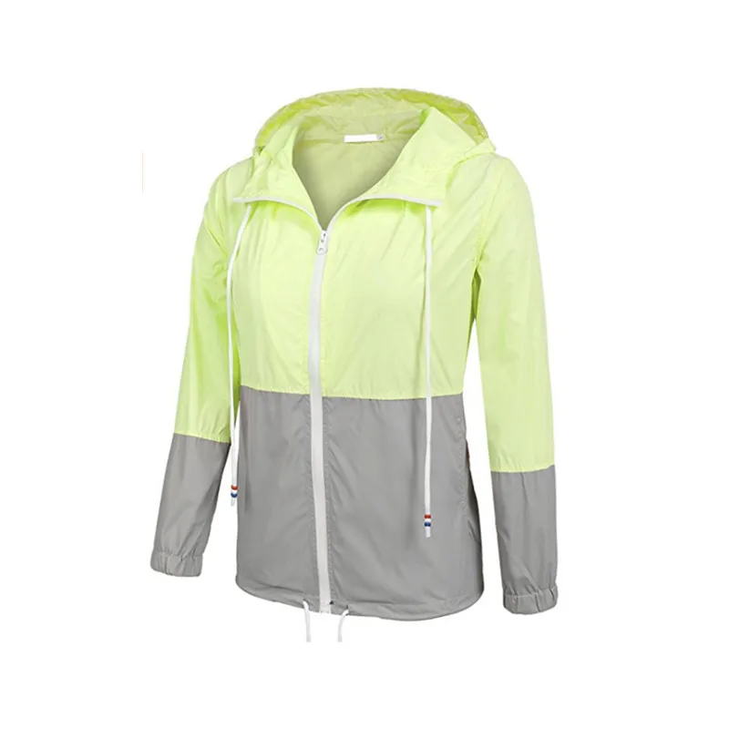 Spandex Solid Stitching Women Raincoat Fashion Impermeable Lady Rain Coat Waterproof Windproof Outdoor Rain Jacket Rainwear