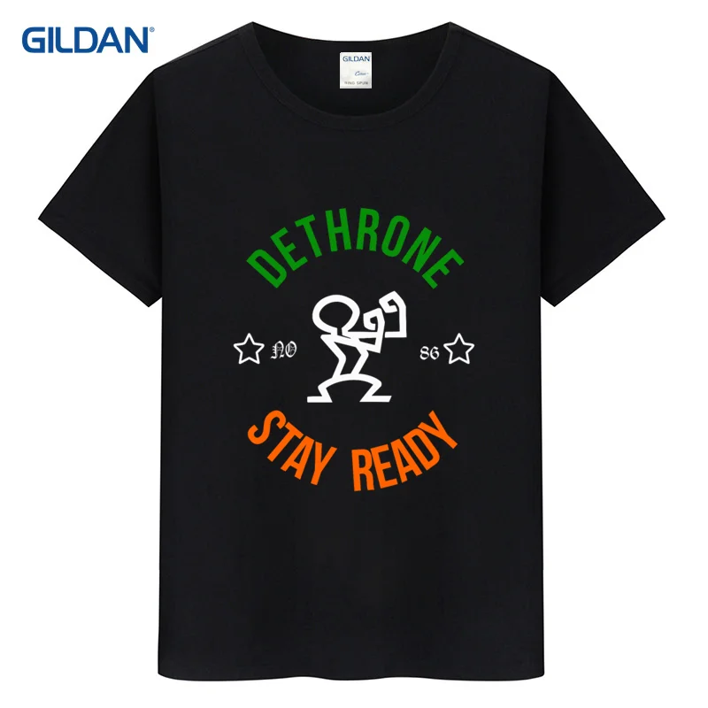 Dethrone Conor Mcgregor Dublin Walk Out 2017 Short Male T Shirt Summer Printed T Shirt Mens 