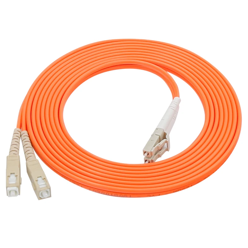 5 шт./лот волоконно-оптический кабель для коммутационных шнуров джемпер SC-LC многомодовый 62,5/125 OM1 мм патч-корды дуплекс оранжевая, из ПВХ 2 мм 3
