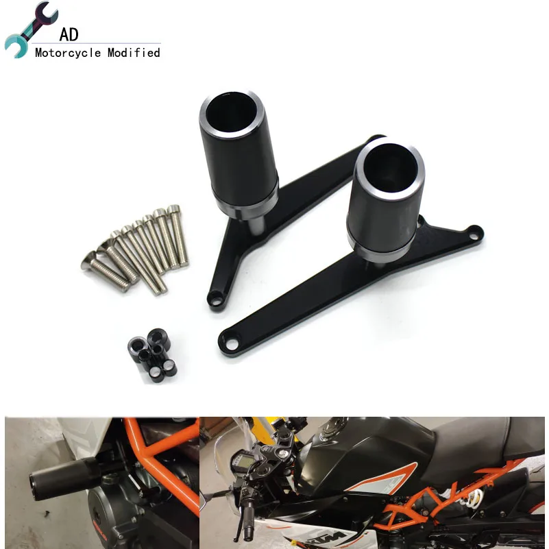 

Motoscross Frame Sliders for KTM RC390 RC200 2014 2015 2016 2017 RC 390 200 Motorcycle Falling Protection Frame Crash Pads Moto