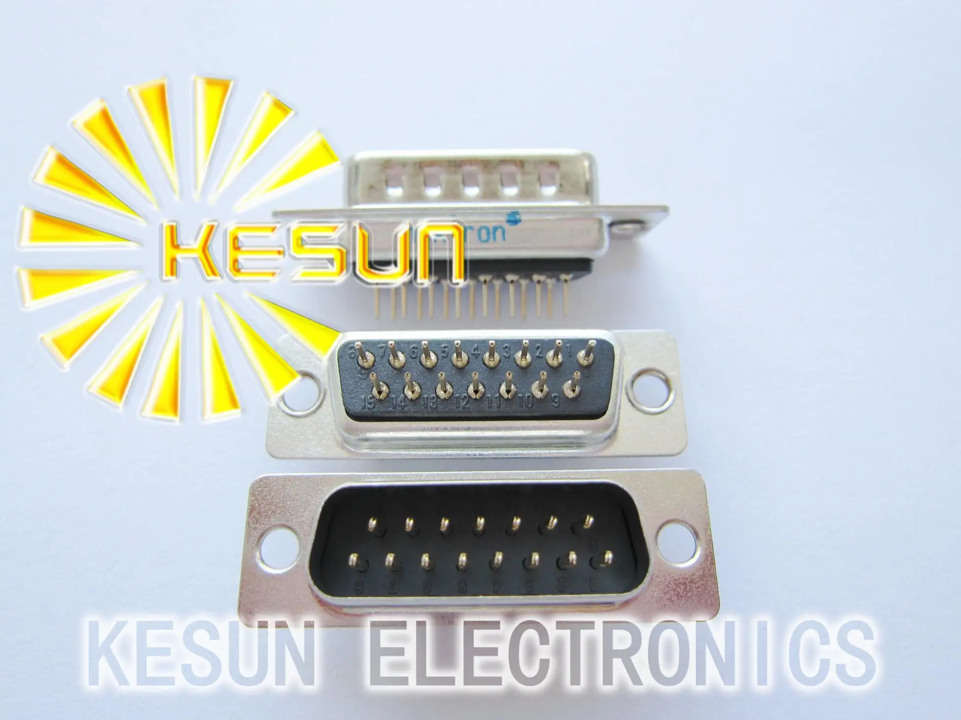 

100pcs/lot Nextron DP15 Male Black 2.77mm Serial PCB D-Sub Connector ,Standard Dip 1U Gold High Quality