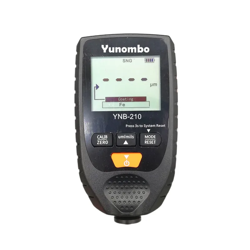 Yunombo YNB-210 New Professional Digital Coating Thickness Gauge Car Paint Tester Thickness Meter with Backlight