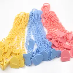 Цепочка для детской соски зажимы для сосков анти-капля пояса Пластиковые игровая цепь цепи Гутта-перча