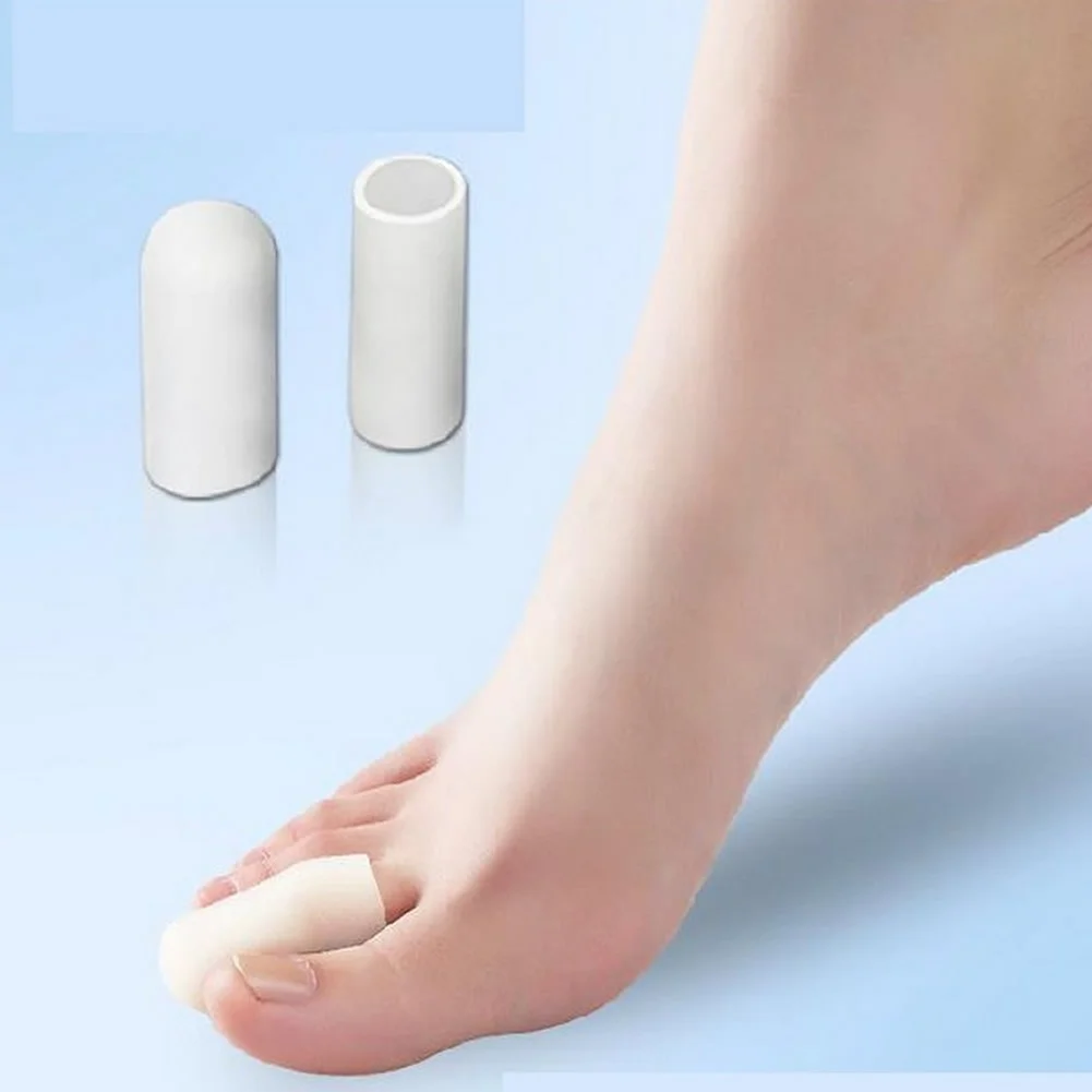 1 Pair Toe Protector Silicone Gel Cover Cap Pain Relief for Prevent Blisters Corns 3 Size