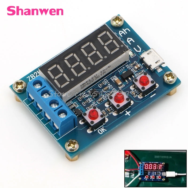 

Li-ion Lithium Lead-acid Battery Capacity Meter Discharge Tester Analyzer ZB2L3 G08 Drop ship