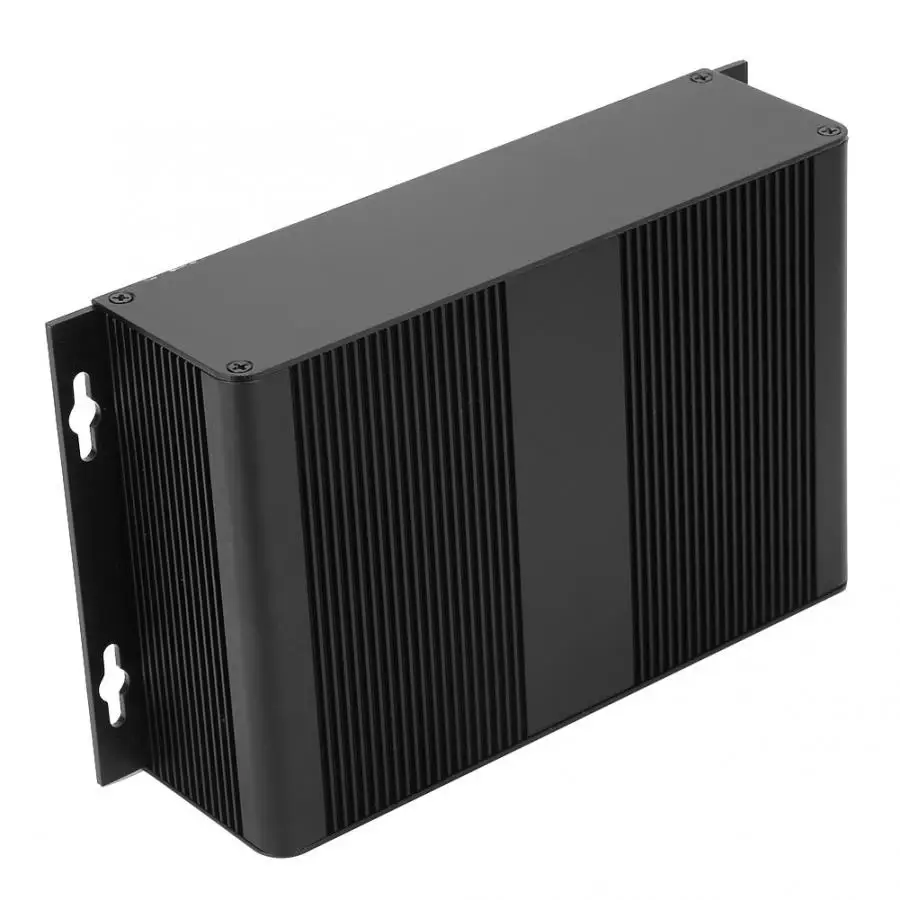 Пескоструйная черная печатная плата инструмент Алюминиевый охлаждающий ящик DIY корпус для электронных проектов чехол 54*204*120 мм