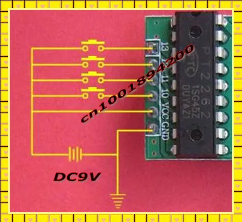 modulo transmissor de longo alcance dc9v 4ch 03