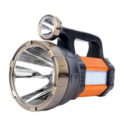 Портативный светодио дный светодиодный фонарик водостойкий перезаряжаемый ручной поиск лампа Рабочий фонарь Кемпинг Охота Рыбалка