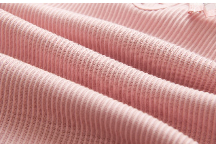 2018 Spring Autumn 100% Cotton White Grey Pink Solid Color Long Sleeve Pleated Turn-Down Collar Neck T Shirt For Girls 10 Years (21)