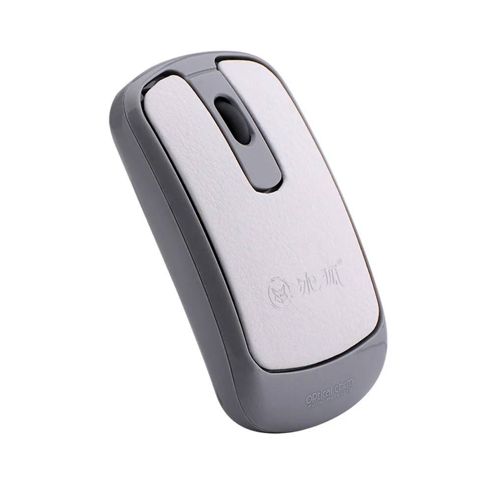 2.4Ghz Wireless Rechargeable Mouse 1600DPI Gaming Mouse Leather Surface Optical Mice 10m Range for ASUS HP DELL Lenovo Laptop