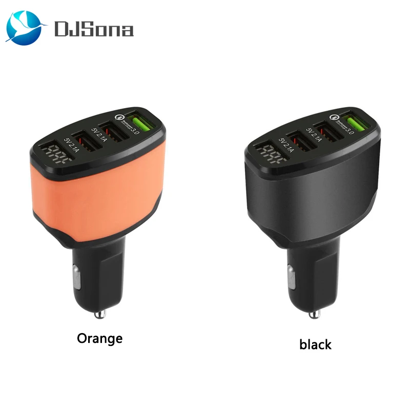 Многократное расширение 3 порта USB Автомобильное зарядное устройство 4.2A быстрое