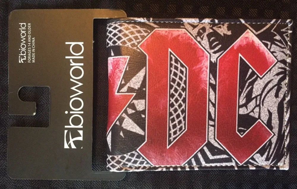 

ACDC AC/DC Angus Young Highway to Hell Rock Bi Fold Men's Money Purse Wallet W306 New