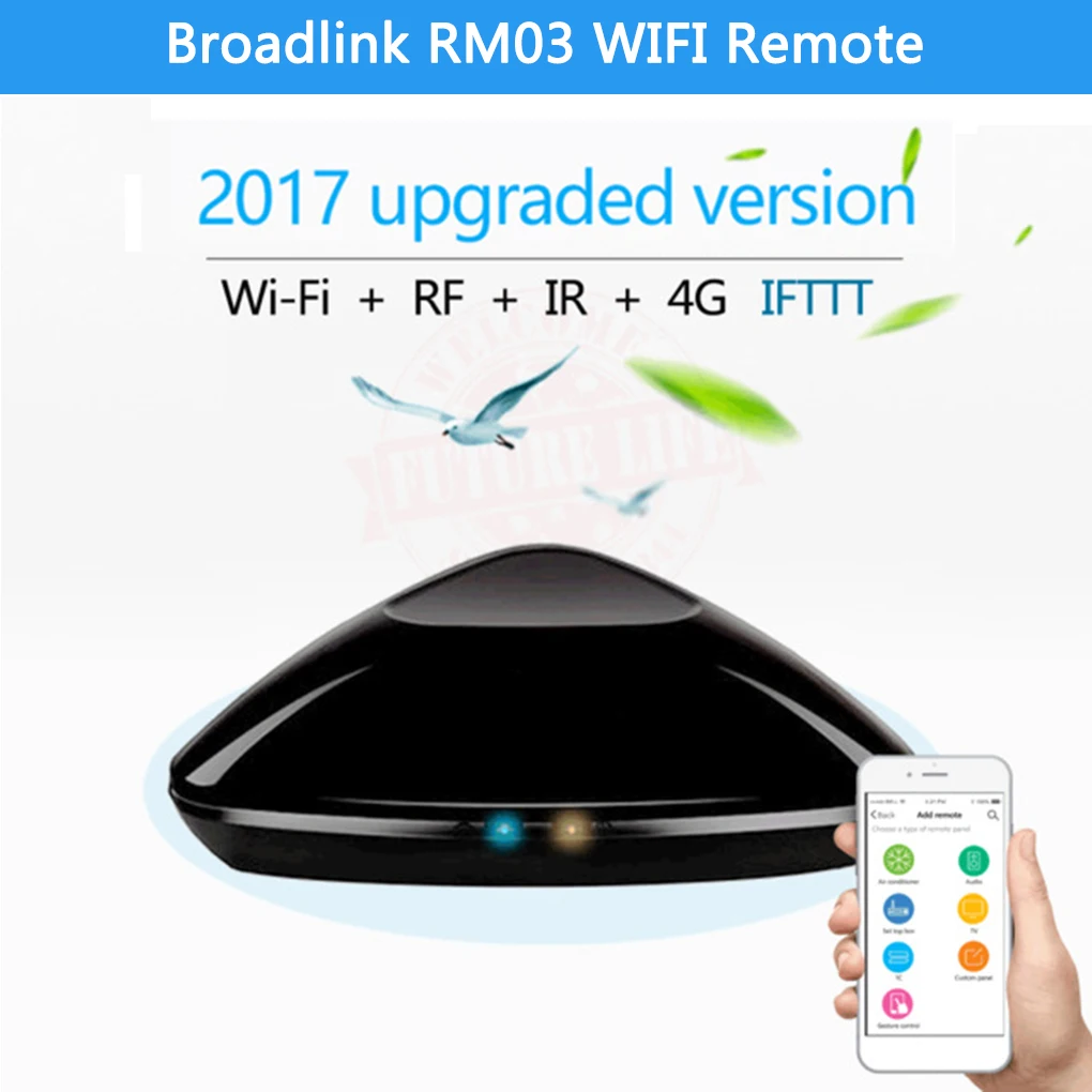 

Broadlink RM Pro+ 2017 Smart Home Automation WIFI+IR+RF Universal Intelligent remote control switch for IOS for Android
