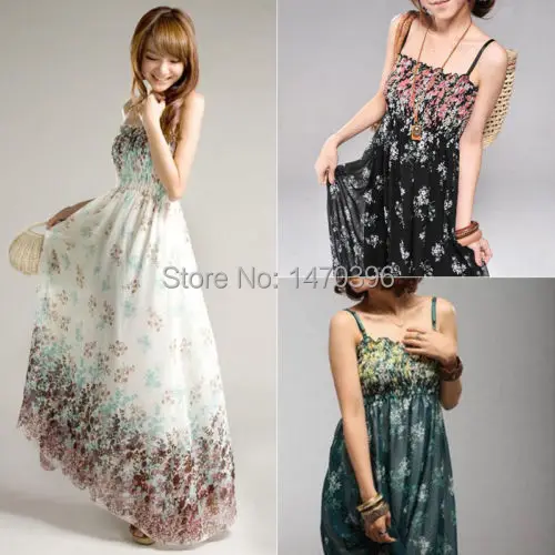 Maxi Floral font b Dress b font font b Sexy b font font b Women b