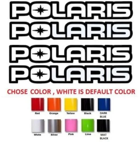 

For 12" POLARIS RZR SPORTSMAN XP QUAD STICKERS DECALS