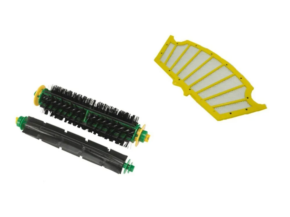 

Flexible Beater Brush +Bristle Brush+Filter for iRobot Roomba 500 Series 510 520 530 540 560 570 580