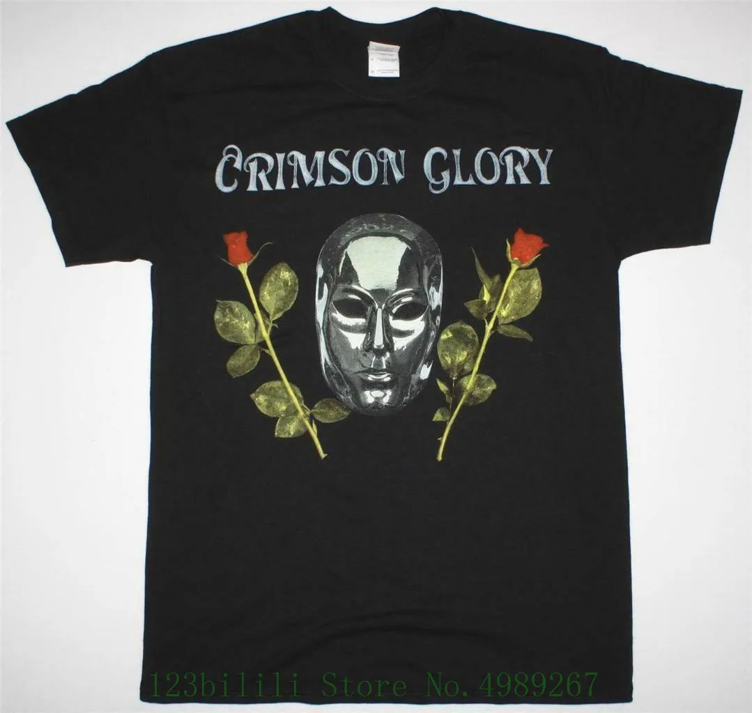 Crimson Glory первый альбом 1986 прогрессивный тяжелый металл Новая Черная футболка модные новые футболки