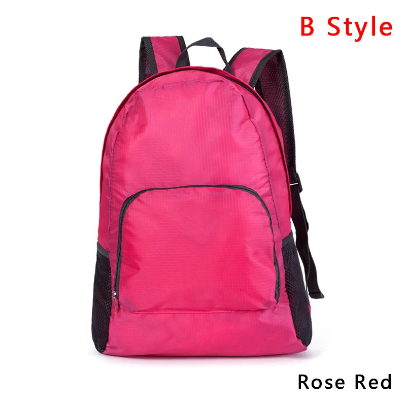 CARCHI брендовый мужской рюкзак, складной рюкзак для путешествий, школьная сумка, повседневный водонепроницаемый мужской маленький рюкзак, удобный складной мини-рюкзак - Цвет: B rose red
