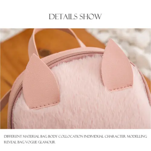 Small Backpack Korea Version Of New Rabbit Hair Shell Type Zero Wallet Shoulder Bags Fur Travel Organizer Cute Bags Container