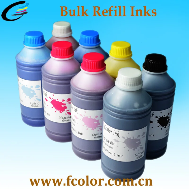 

UV Pigment Printing for Designjet Z6100 Z6200 Large Printer Bulk Refill Ink