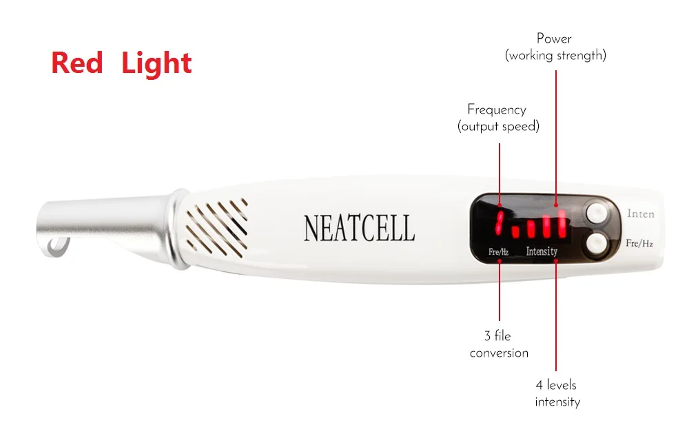 Красный/синий свет Picosecond ручка татуировки веснушки удаления моль пятно бровей средство удаления пигмента акне Лечение Уход за кожей машина - Цвет: Red Light