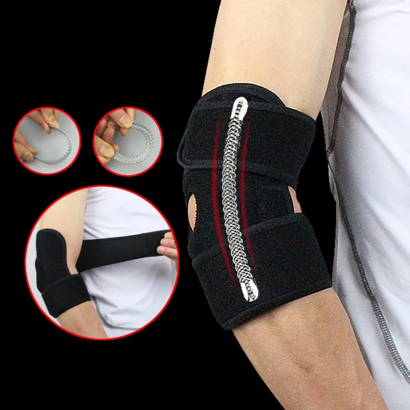 

Arm Sleeve Neoprene Spring Support Anti-sweat Elastic Joint Compression Elbow Pad Cover Outdoor Sportswear Accessories