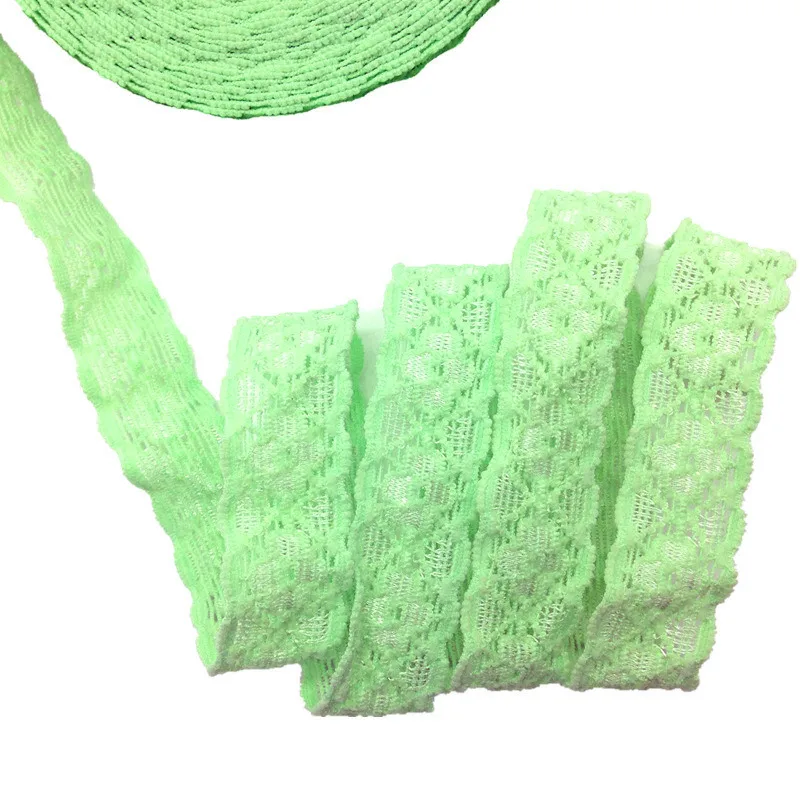 5Yards 5/8 Lace trim elastic bands DIY Headband Girls Ponytails decoration Accessories