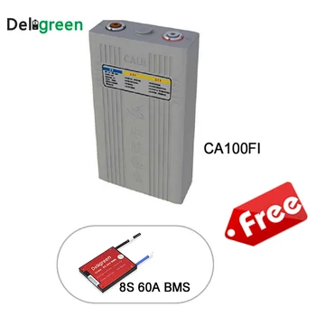

Clearance 8pcs CALB Lifepo4 battery Pack 25.6V 100A Products With Free 24V 8S 60A Protection Board With Bat cell Connector