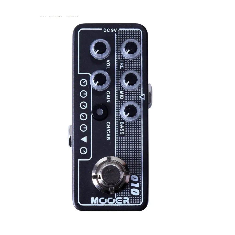 Mooer 010 Two Stone Independent 3 Band EQ Gain and Volume Controls