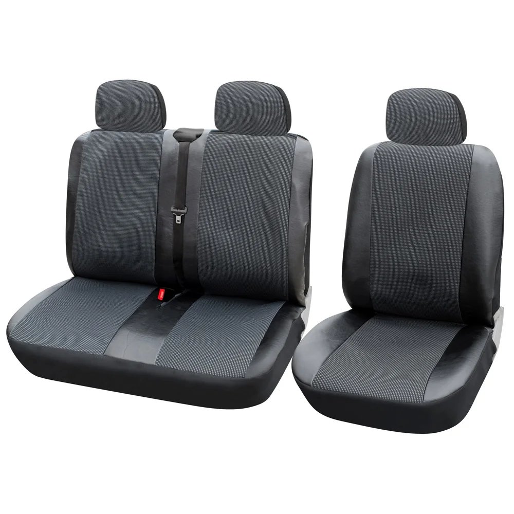 car seat 1+2 Seat Covers Car Cover for Transporter/Van Universal Fit with Artificial Leather Truck Interior Accessories | Автомобили и